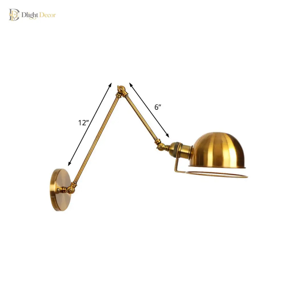 1-Light Vintage Wall Sconce | Bedroom &amp; Hallway Lighting