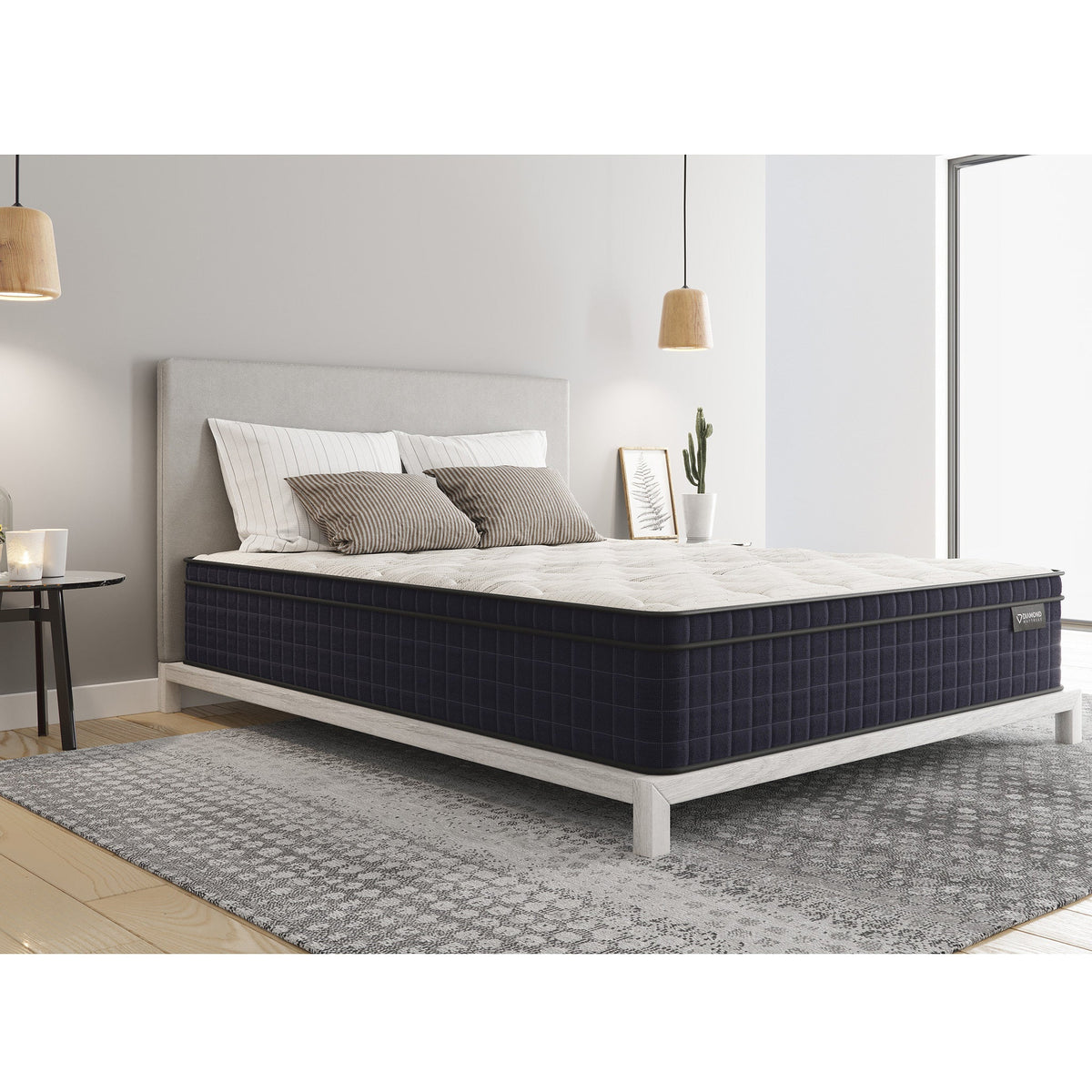 California King Hybrid Mattress with Copper Cooling Foam - 12.5" Profile
