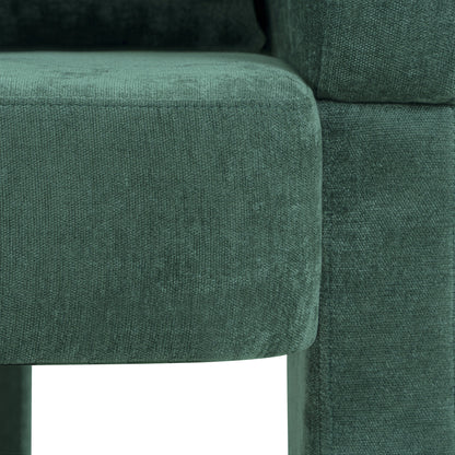 Modern 3-Leg Chenille Accent Chair with Ergonomic Arms &amp; Removable Pillow