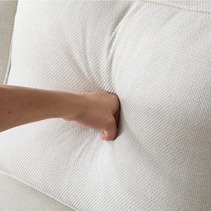 Beige Faux Leather Accent Chair with Rolled Arms and Nailhead Trim