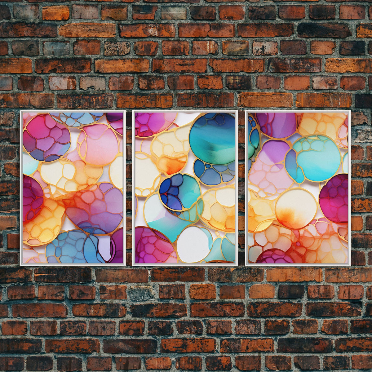 Vibrant Wall Print, Abstract Art Print, Canvas Print, Wall Art, 3 Piece Wall Art, Abstract Wall Art, Above Couch Wall Art, House Wall Art