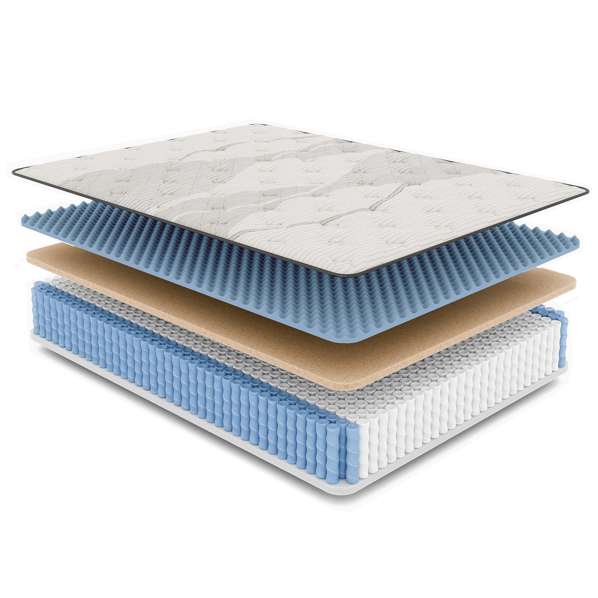 California King Hybrid Mattress with Copper Cooling Foam - 12.5" Profile