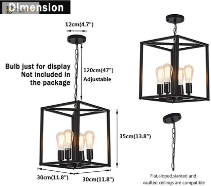 4-Light Adjustable Pendant Light | Kitchen Island Lighting
