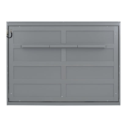 Full Size Gray Murphy Bed Wall Bed - Space Saving Solution