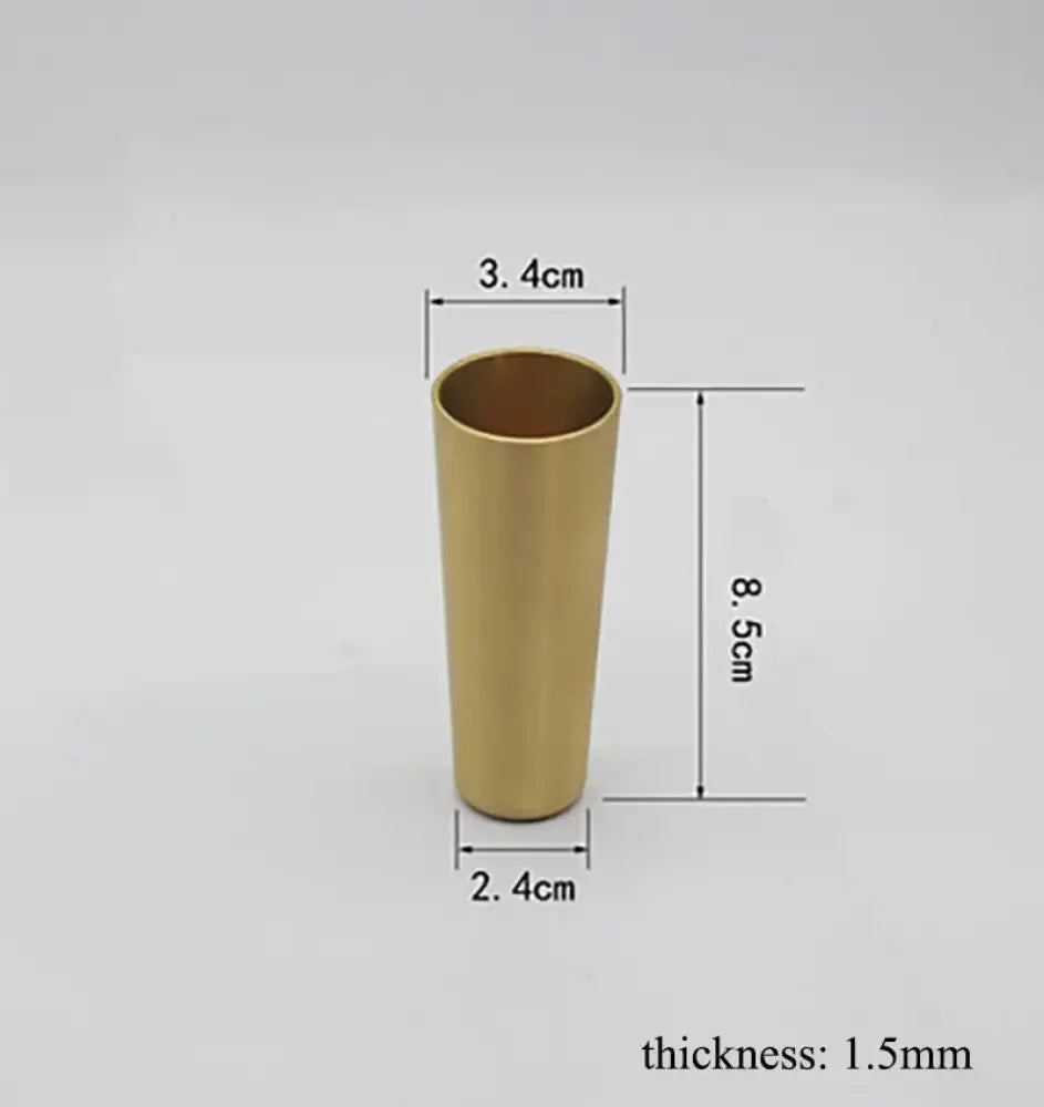 4pcs Brass Furniture Leg Covers – Chair Cups and Cabinet Tube Protectors for Tables, Sofas, and Wardrobes (62/85mm)