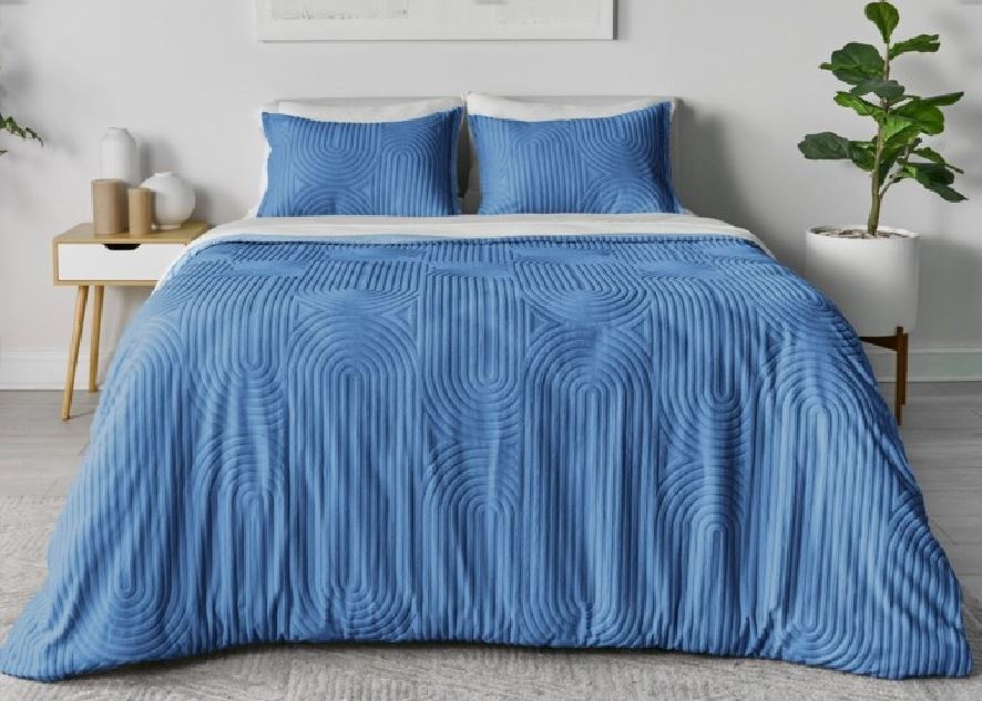Performance King Duvet Set with PowerSnap™ – Stonewash Blue
