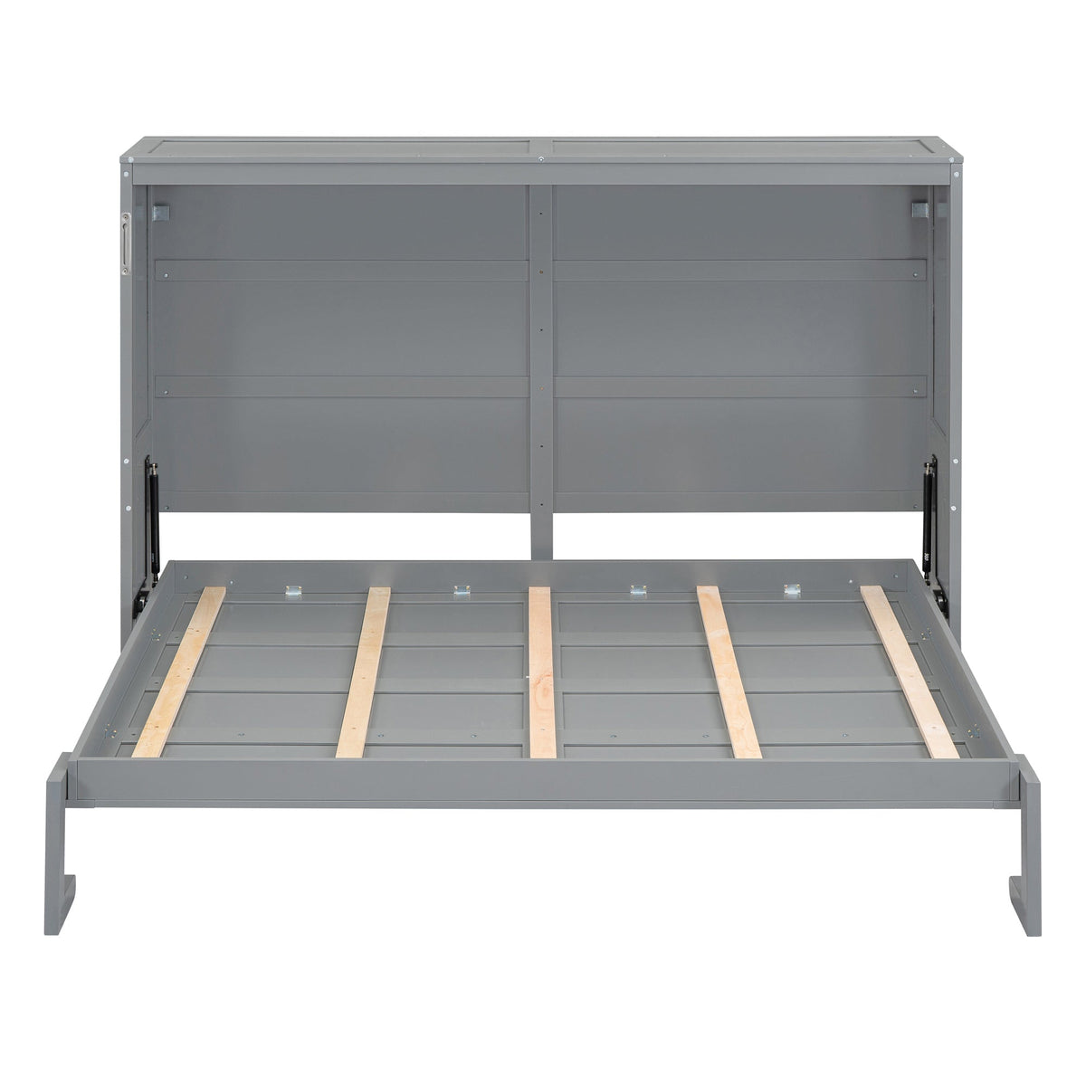 Full Size Gray Murphy Bed Wall Bed - Space Saving Solution