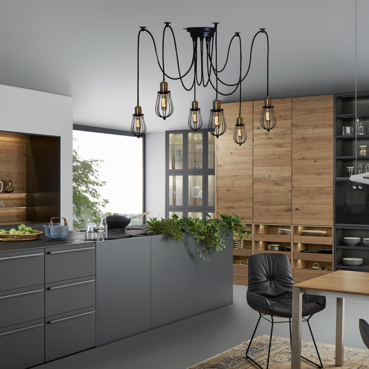 Blake Vintage Black Pendant Light | Dining Room Lighting