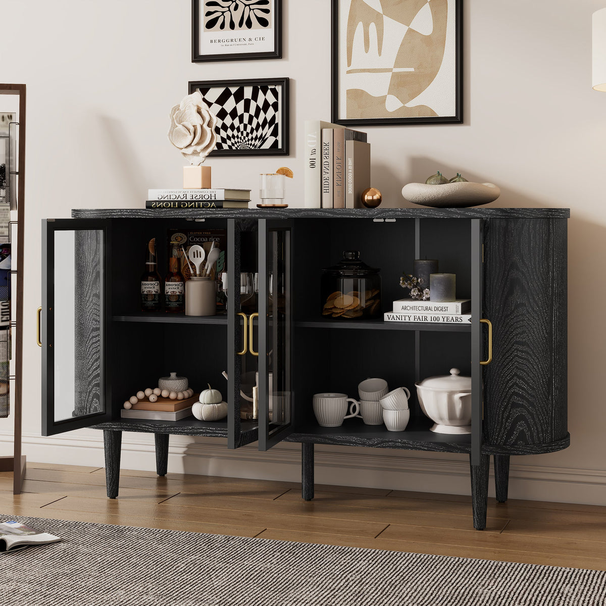 Farmhouse Sideboard Cabinet with Storage