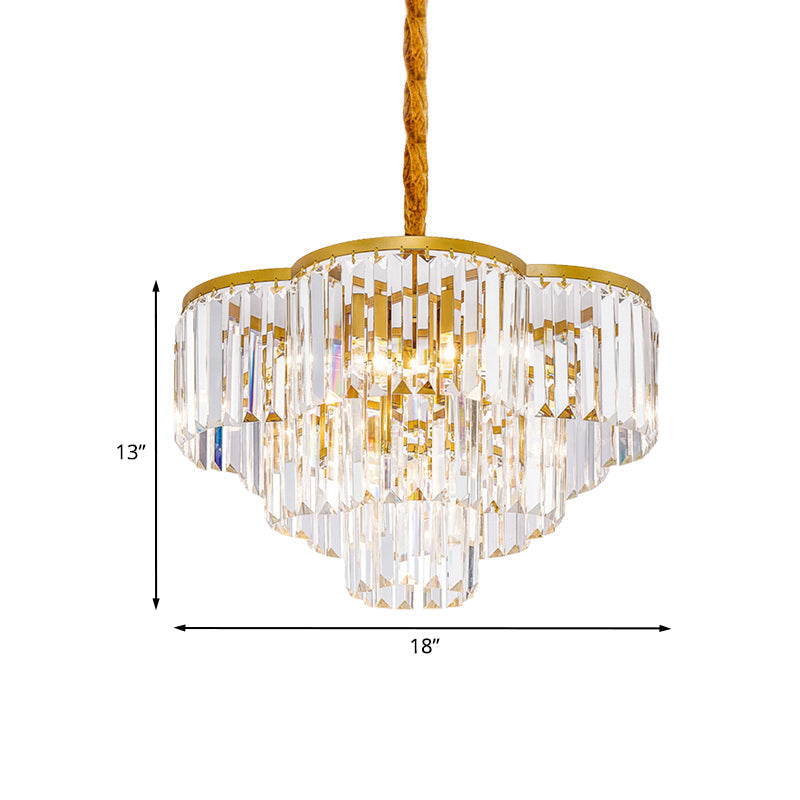 Enchanting Modern Gold Chandelier | Dining Room Lighting