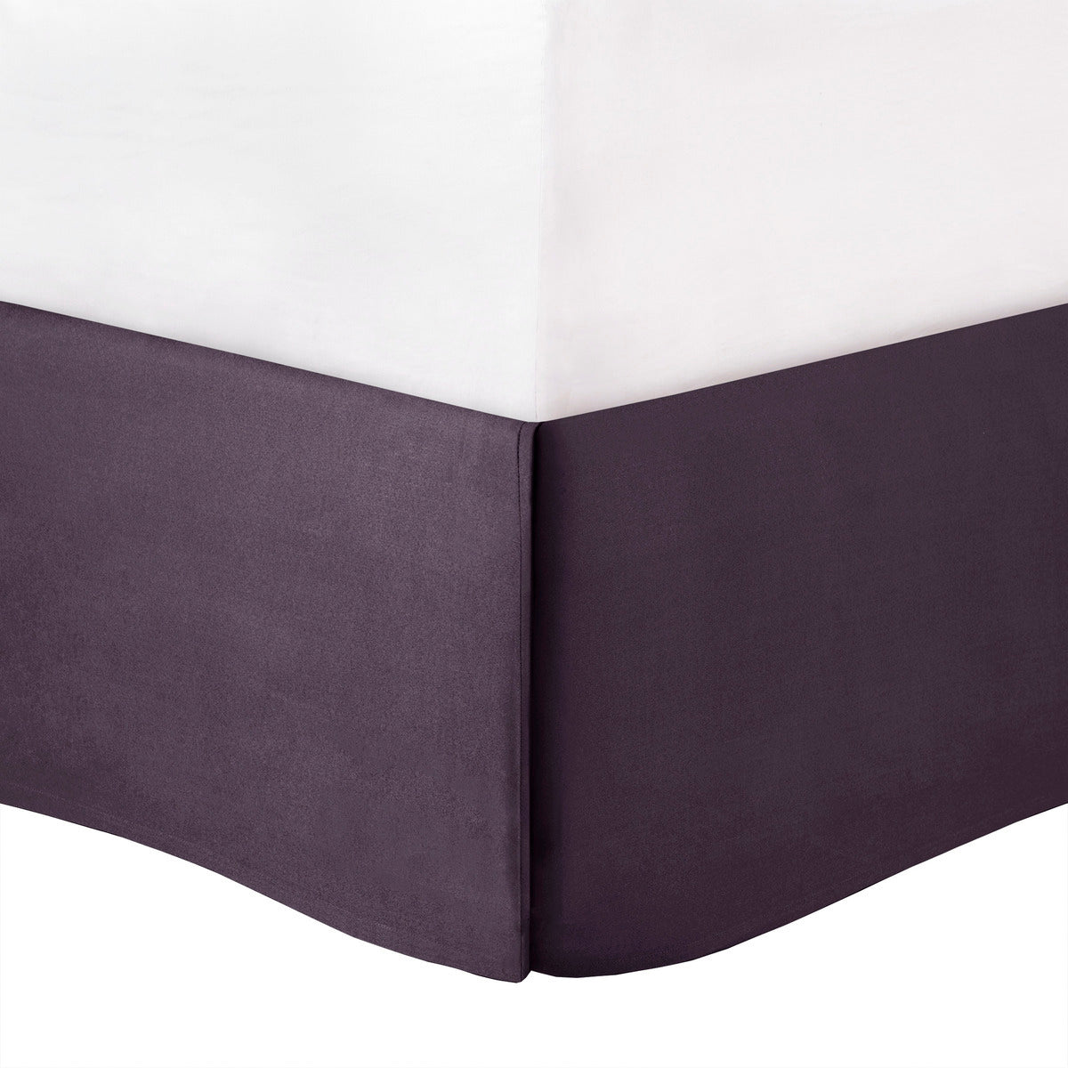 7 Piece Tufted Comforter Set in Plum for King Beds