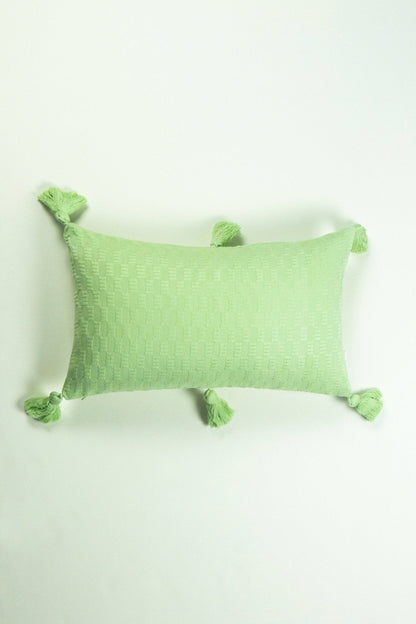 Antigua Pillow - Light Pistachio Solid