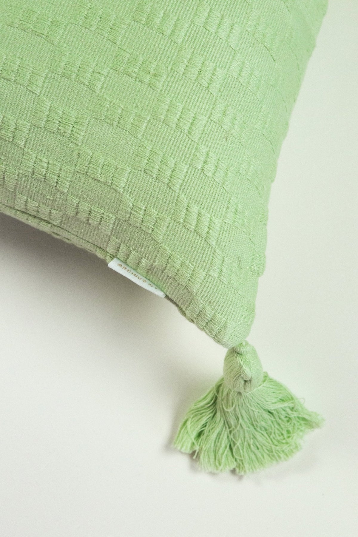 Antigua Pillow - Light Pistachio Solid