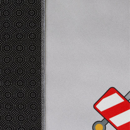 Kids Play-Mat Bob Construction Site with Trucks &amp; Cranes in Grey