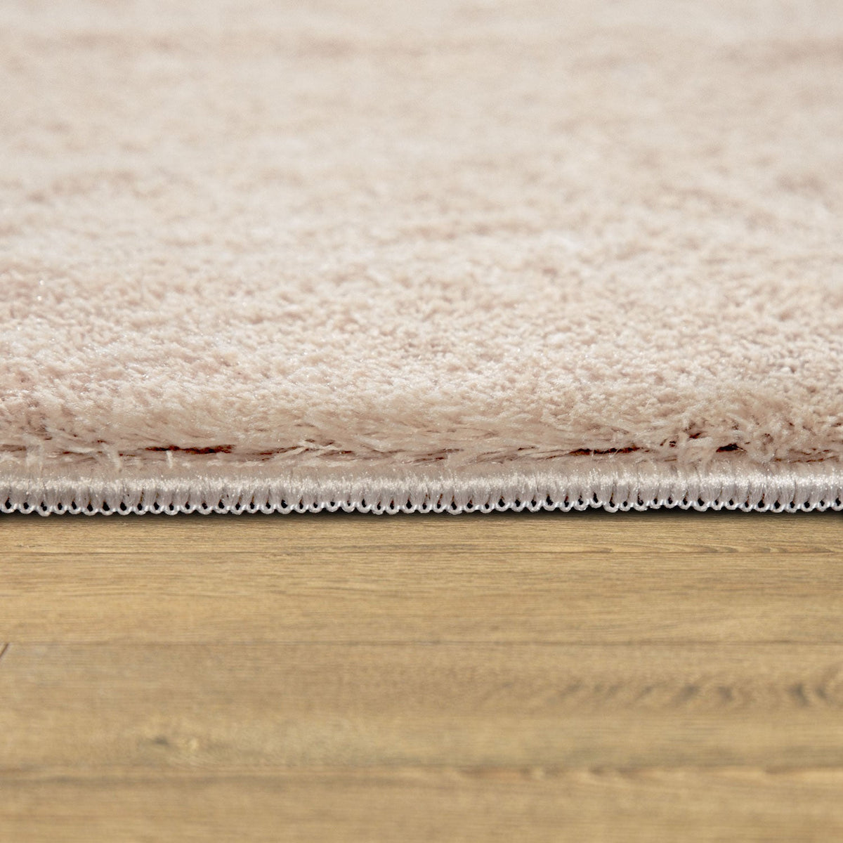 Soft Area Rug with Anti-Slip Backing Washable - Dark Beige