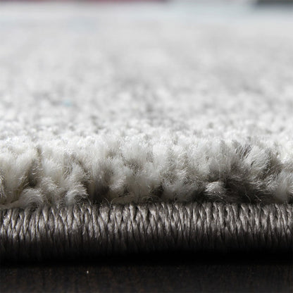 Modern Area Rug Canvas Artful Design in Grey