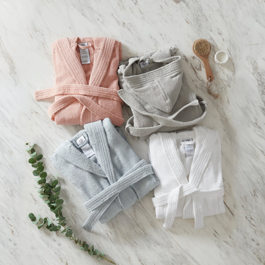 Clean Design Home® Terry Hood Robe-Youth