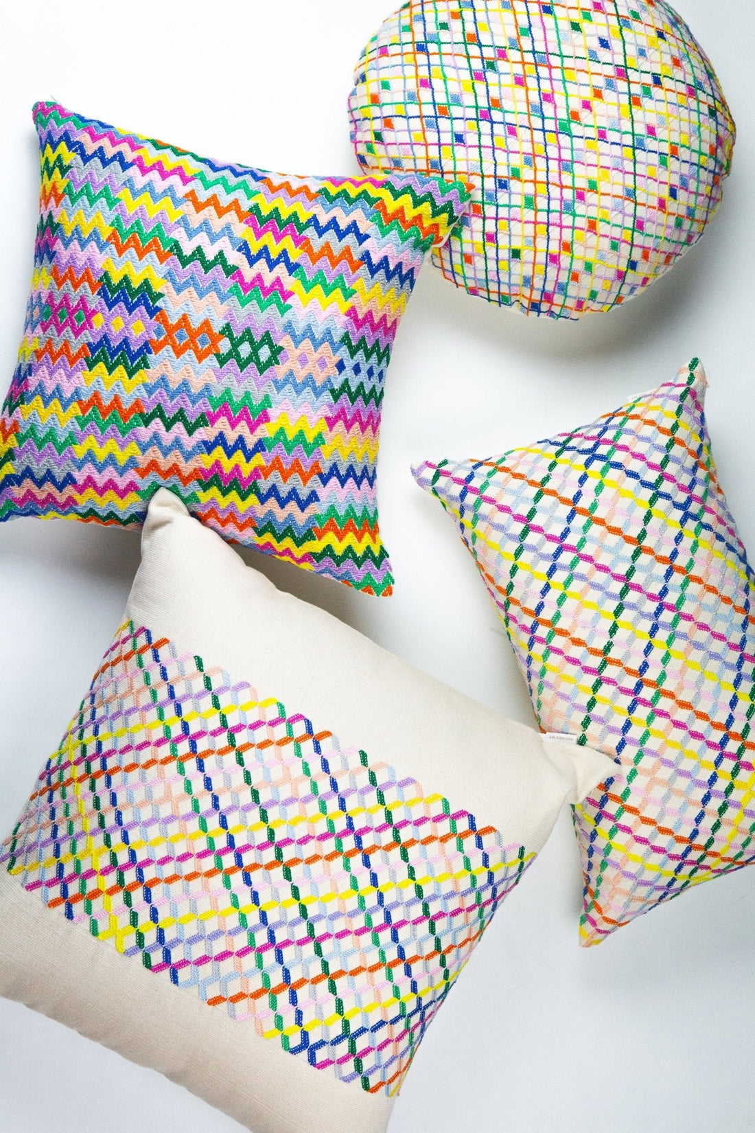 Cotzal Rainbow Brocade Pillows