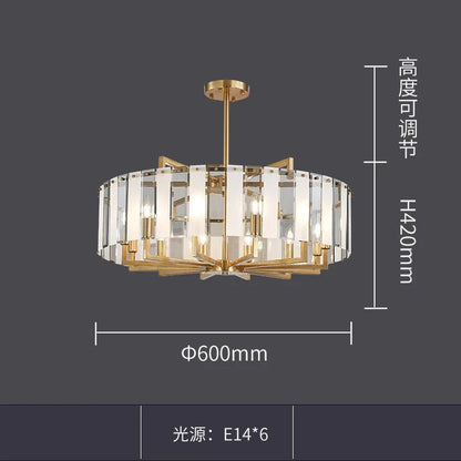 Modern Glass Gold Chandelier | Dining &amp; Kitchen Lighting