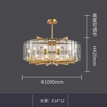 Modern Glass Gold Chandelier | Dining &amp; Kitchen Lighting