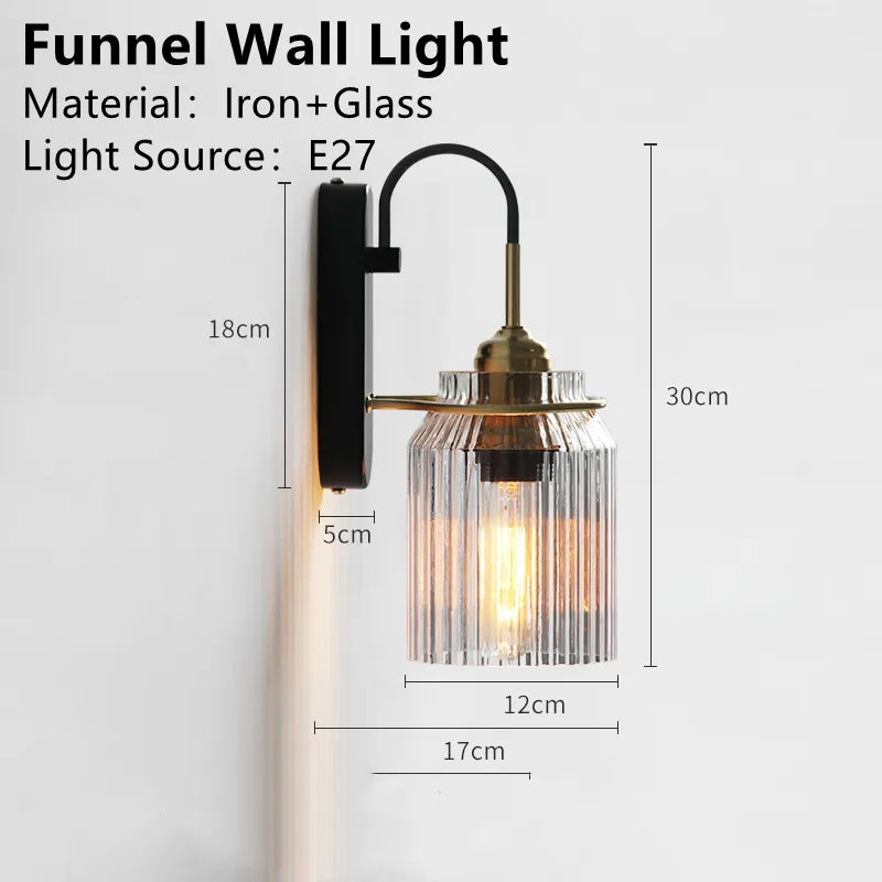 Industrial Vintage Wall Sconce | Modern Bedroom Lighting
