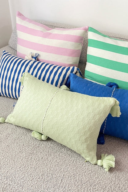 Antigua Pillow - Light Pistachio Solid