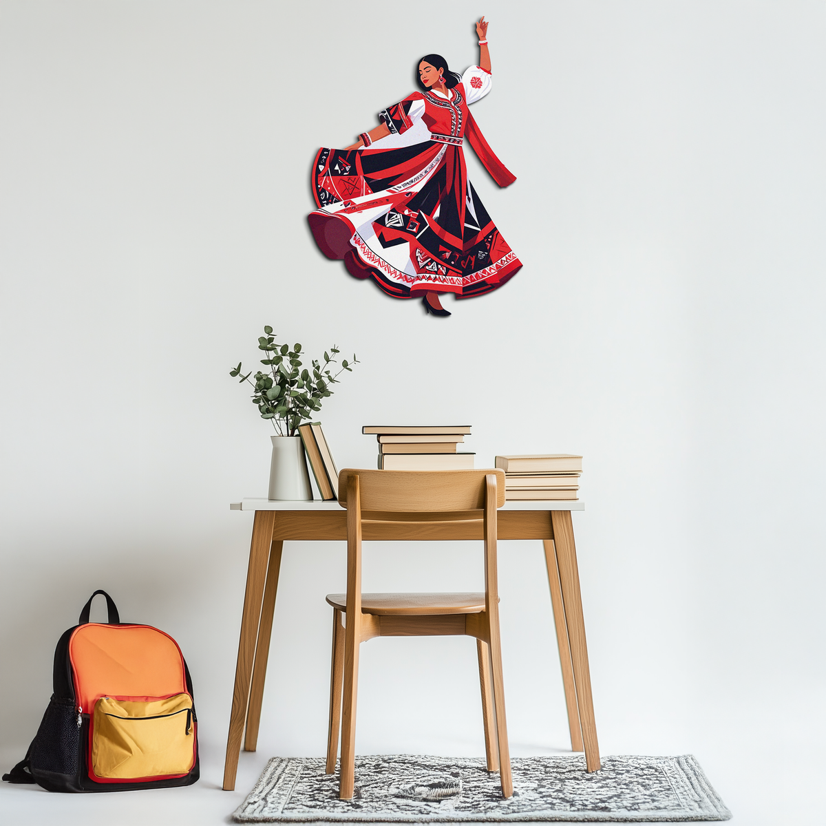 Dancing Woman Metal Wall Art – Bold &amp; Cultural Decor-KAFUVM031