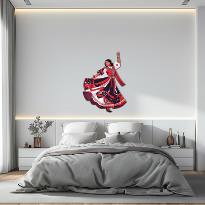 Dancing Woman Metal Wall Art – Bold &amp; Cultural Decor-KAFUVM031