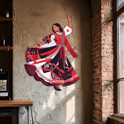 Dancing Woman Metal Wall Art – Bold &amp; Cultural Decor-KAFUVM031