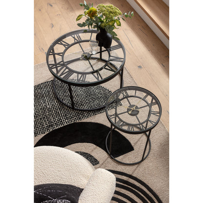 Side Table Roman Black √ò76cm