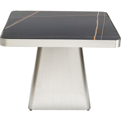 Coffee Table Miler Silver 80x80cm