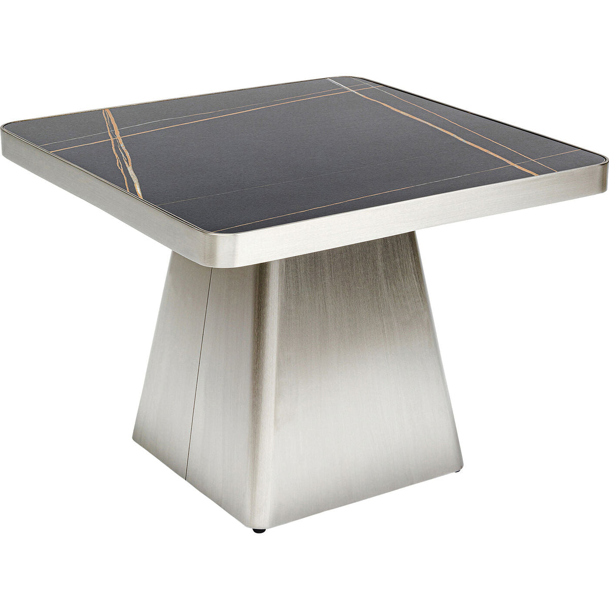 Coffee Table Miler Silver 80x80cm