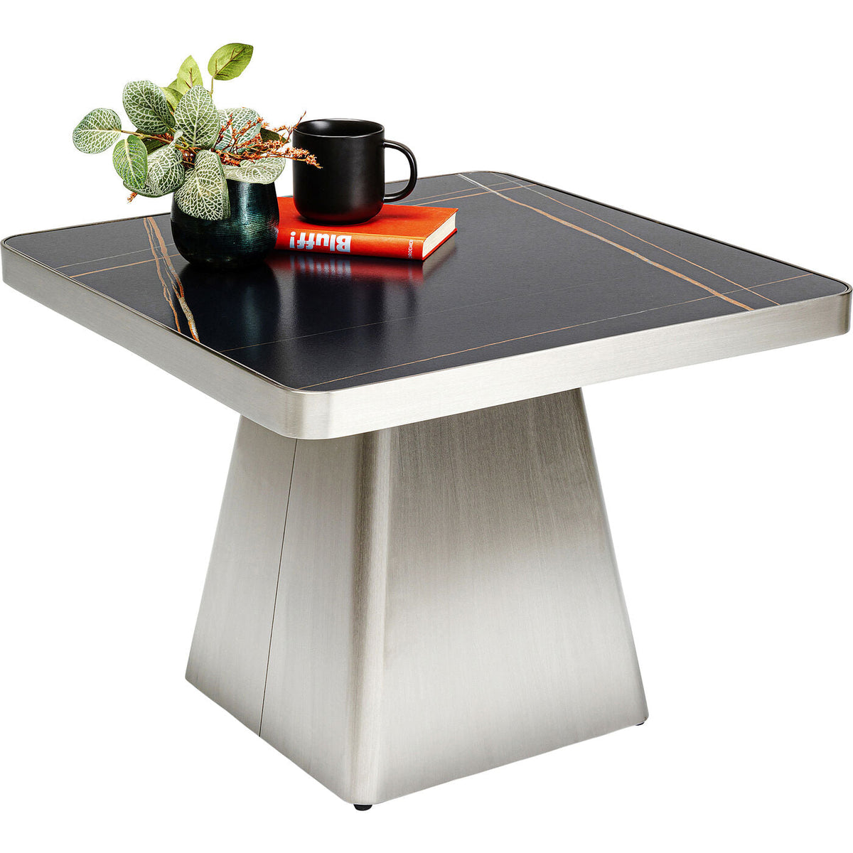 Coffee Table Miler Silver 80x80cm