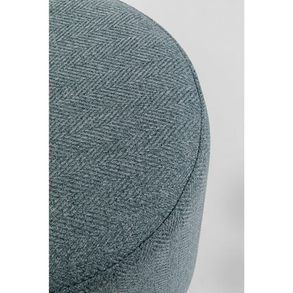 Stool Cherry Lina Light Blue Brass Ø35cm