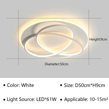 LED Modern Flush Mount Light | Dining Room Home Lighting