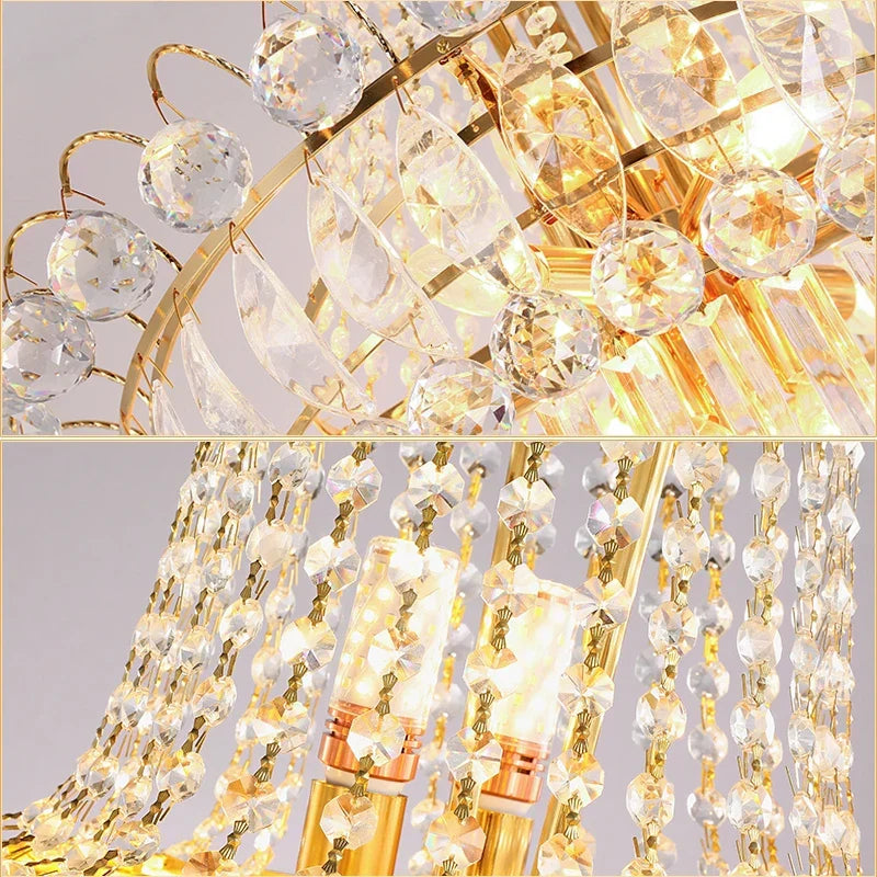 Gold Chandelier | Modern Hallway &amp; Entry Home Lighting