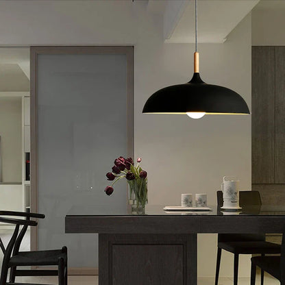 Modern Wood Pendant Light | Modern Dining Room Lighting