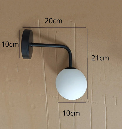 Post LED Nordic Wall Sconce | Bedroom &amp; Bedside Lighting