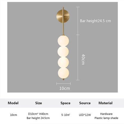 LED Nordic Minimalist Wall Sconce | Bedroom Home Lighting