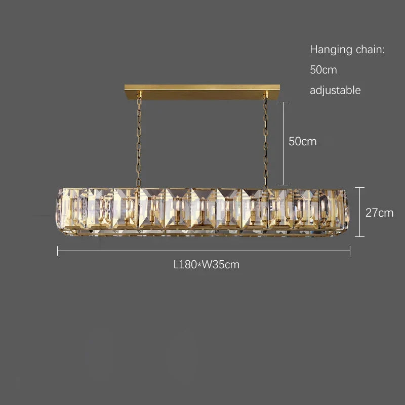 Timeless LED Crystal Chandelier | Dining Room Lighting