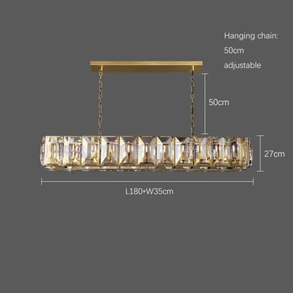 Timeless LED Crystal Chandelier | Dining Room Lighting