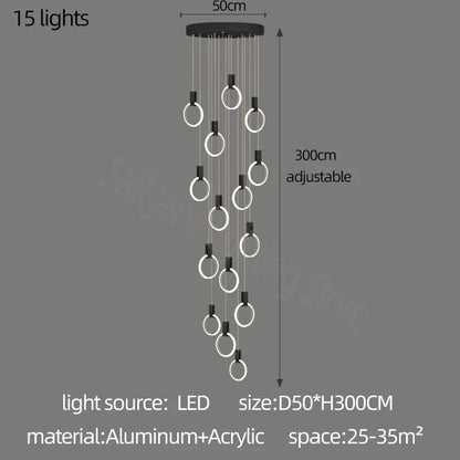 Elegant LED Chandelier | Living Room &amp; Lounge Lighting