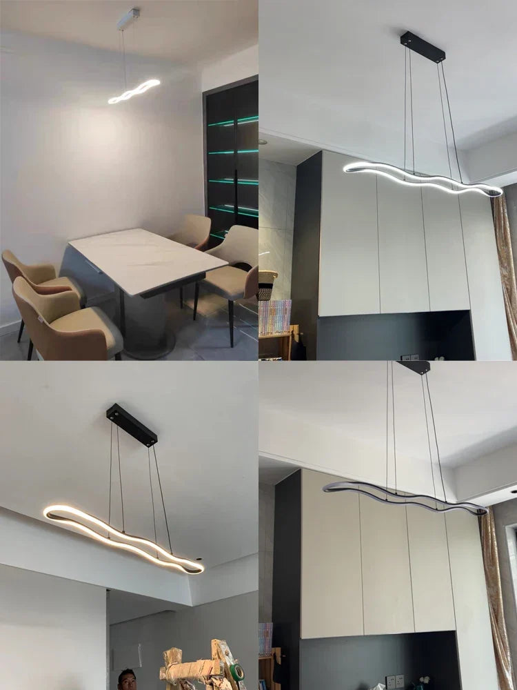 Sleek Nordic Modern Chandelier | Dining Room Home Lighting