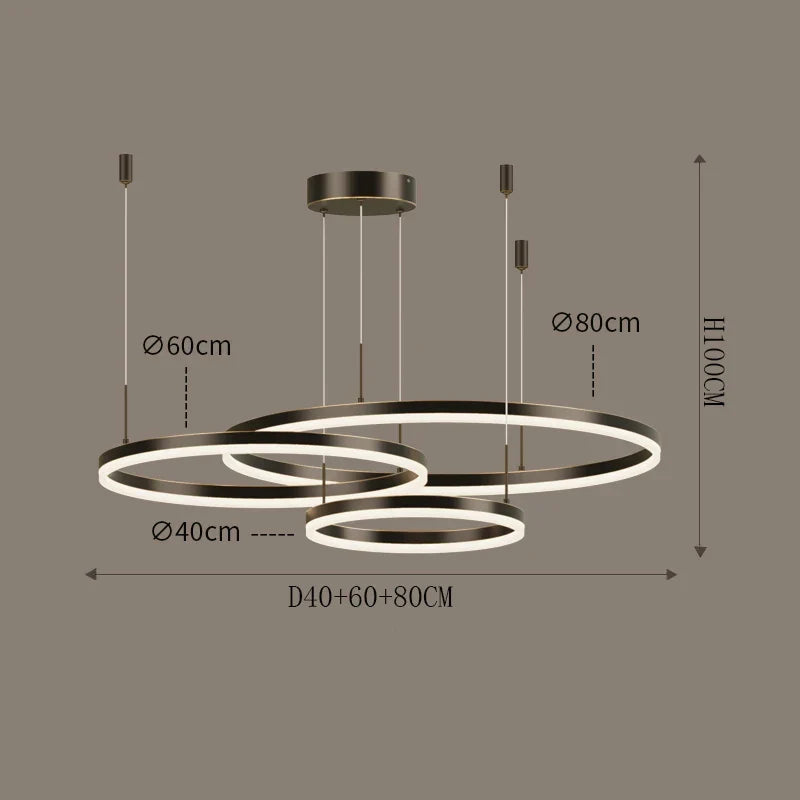 Aria LED Nordic Modern Chandelier | Dining Room Lighting