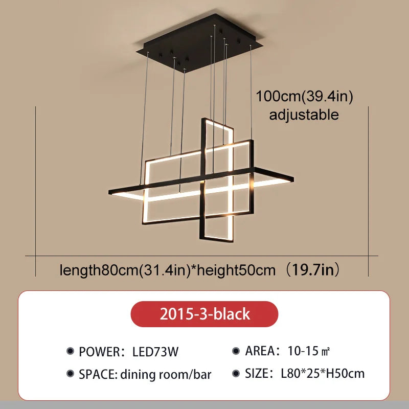 Vega LED Chandelier | Modern Dining Room Home Lighting