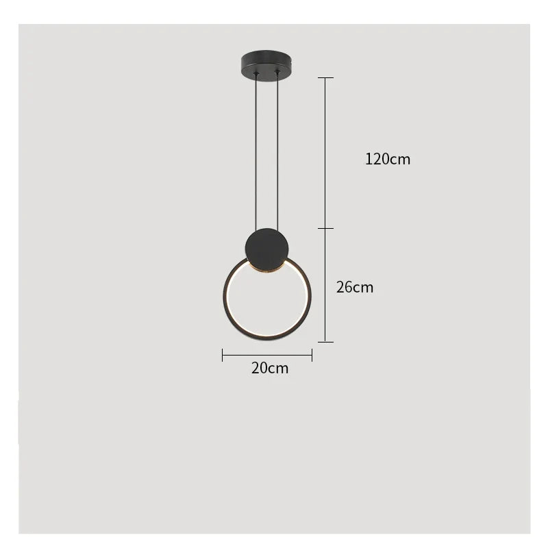 LED Minimalist Signature Chandelier | Dining Room Lighting