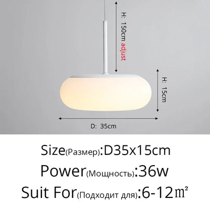 Clouds LED White Chandelier | Modern Dining Room Lighting