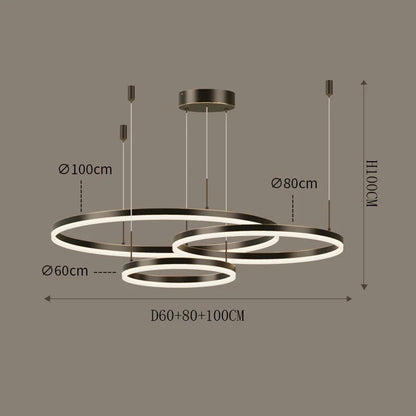 Aria LED Nordic Modern Chandelier | Dining Room Lighting