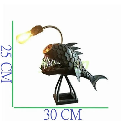 Copper Fish Table Lamp