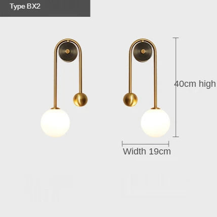 Elegant LED Nordic Modern Wall Sconce | Bedroom Lighting